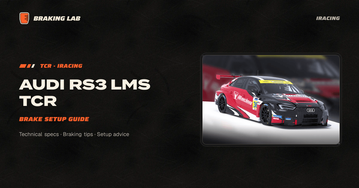 Audi RS3 LMS TCR Brake Setup Guide | Braking Lab