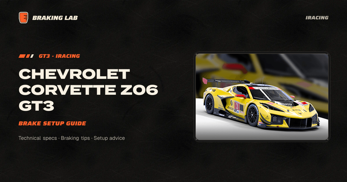 Chevrolet Corvette Z06 GT3 Brake Setup Guide | Braking Lab