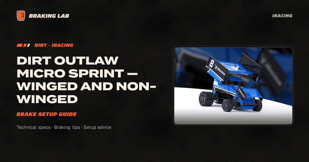 Dirt Micro Sprint Brake Setup Guide | Braking Lab