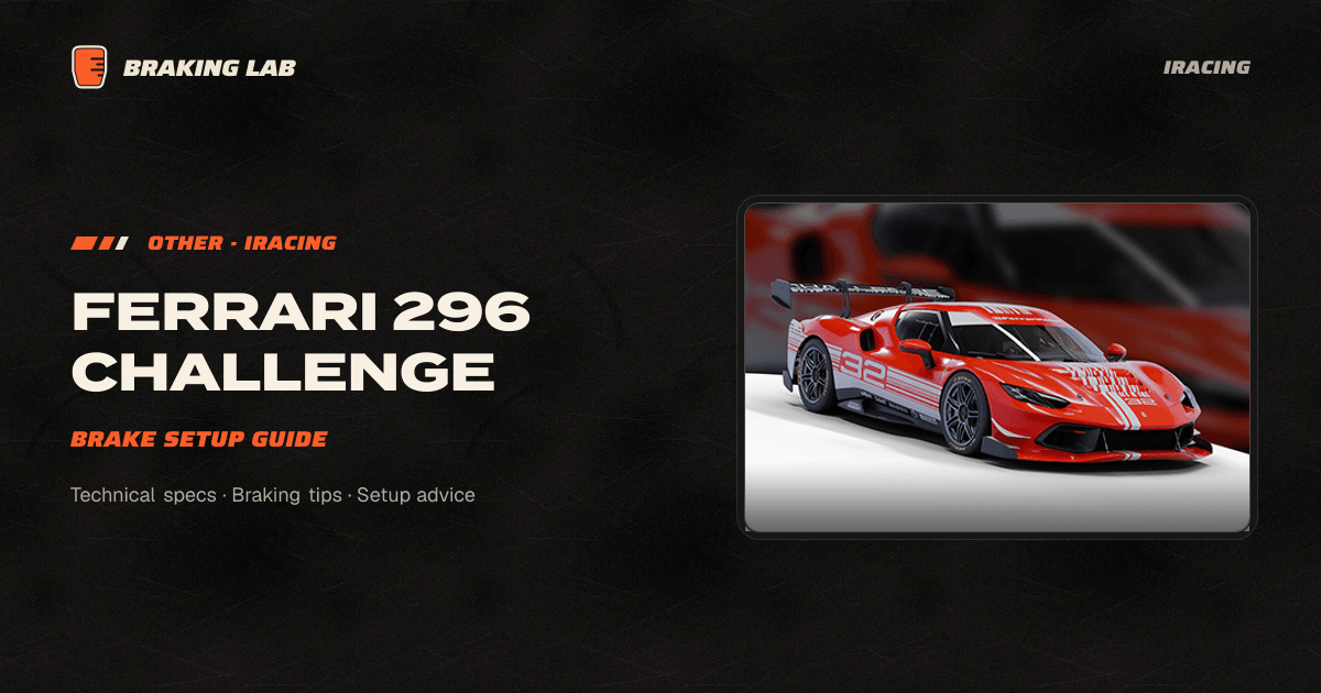 Ferrari 296 Challenge Brake Setup Guide | Braking Lab