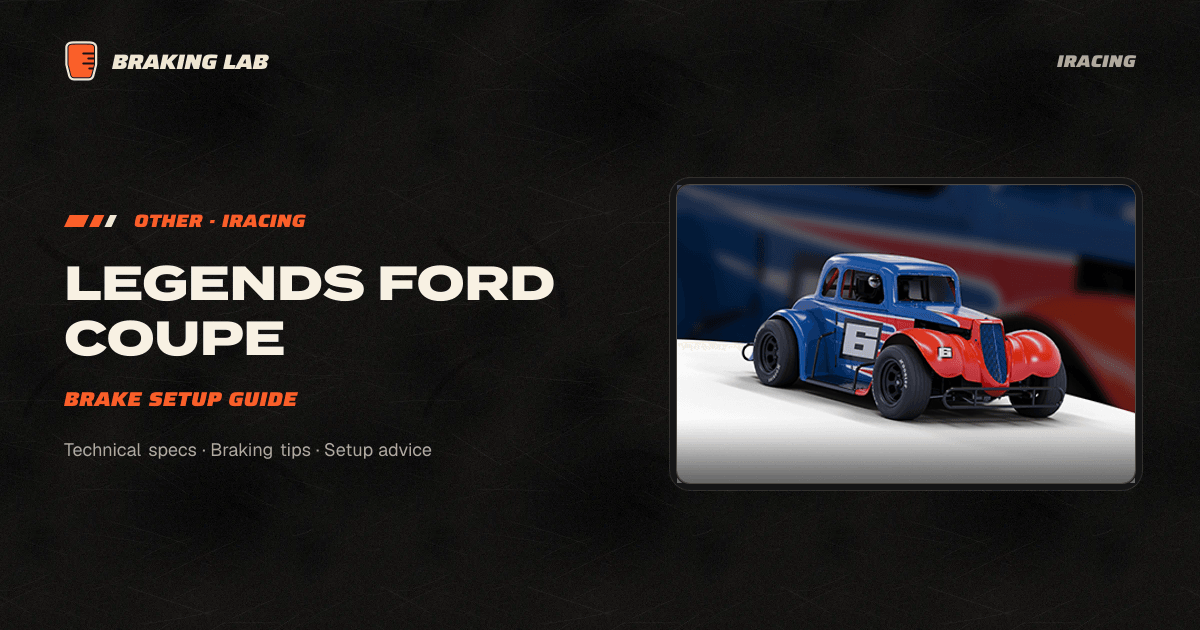 Legends Ford Coupe Brake Setup Guide | Braking Lab