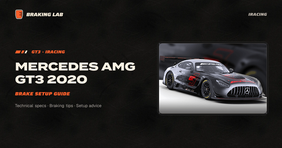 Mercedes AMG GT3 2020 Brake Setup Guide | Braking Lab