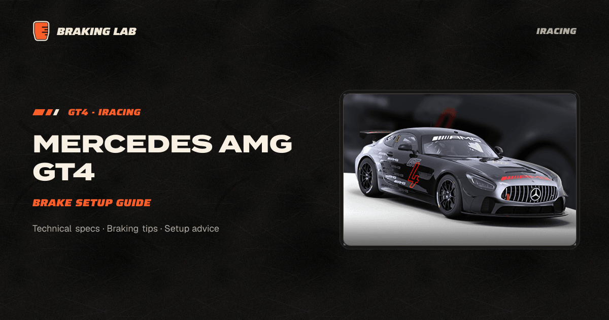 Mercedes AMG GT4 Brake Setup Guide | Braking Lab
