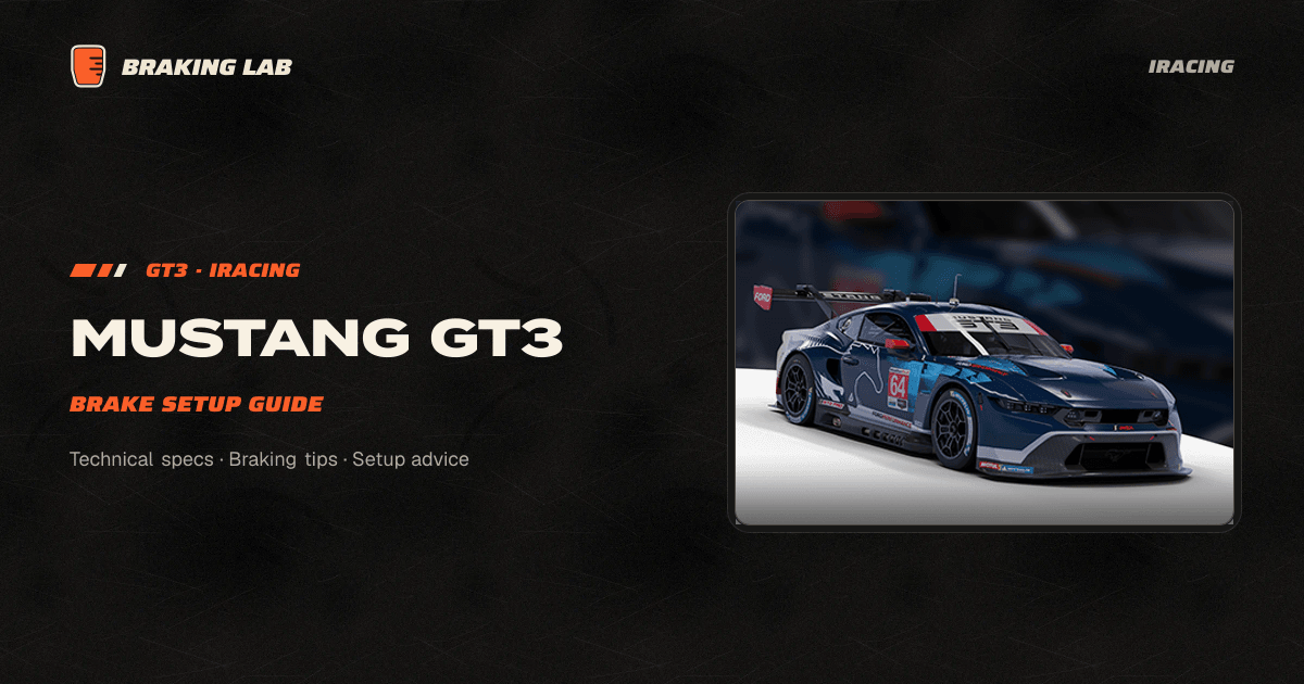 Mustang GT3 Brake Setup Guide | Braking Lab