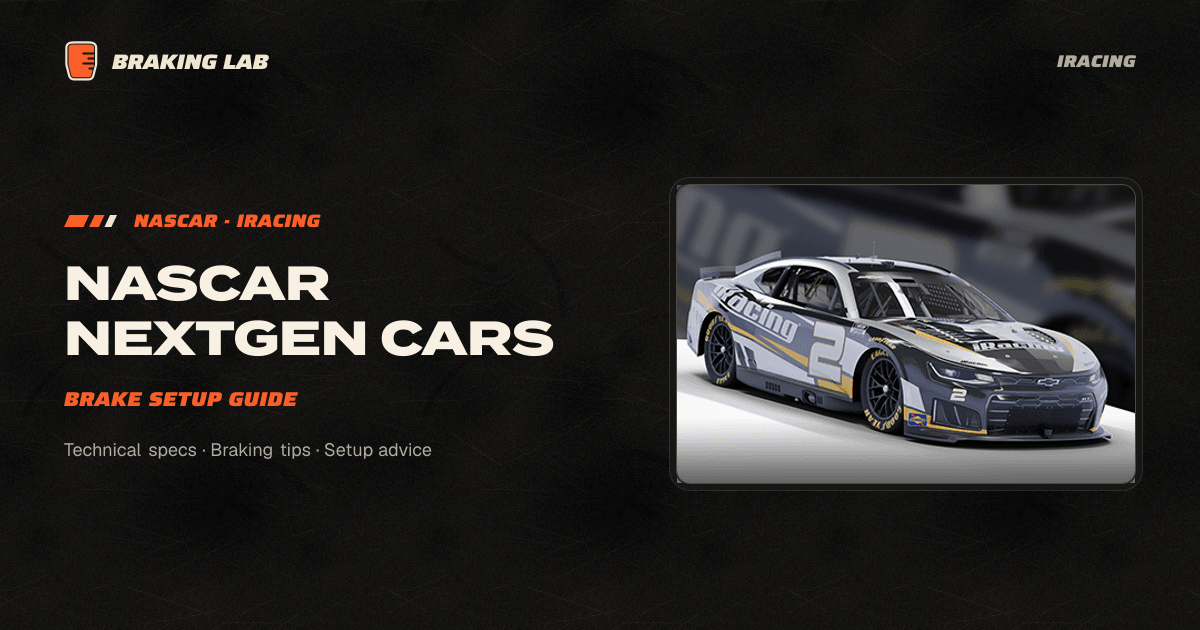 NASCAR NextGen Cars Brake Setup Guide | Braking Lab