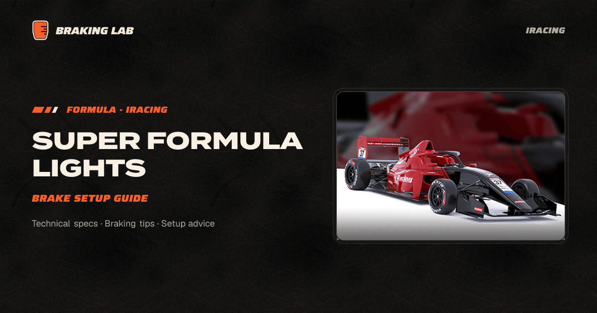 Super Formula Lights Brake Setup Guide | Braking Lab