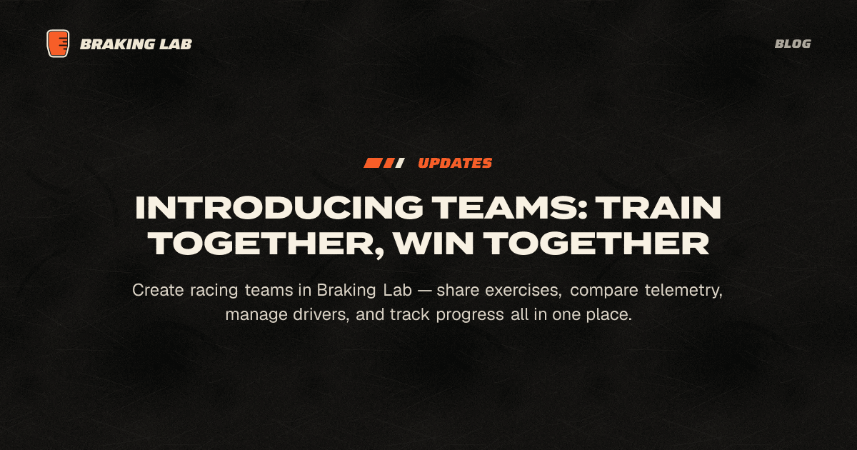 Introducing Teams: Train Together, Win Together